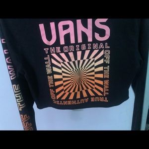 Vans long sleeve crop shirt